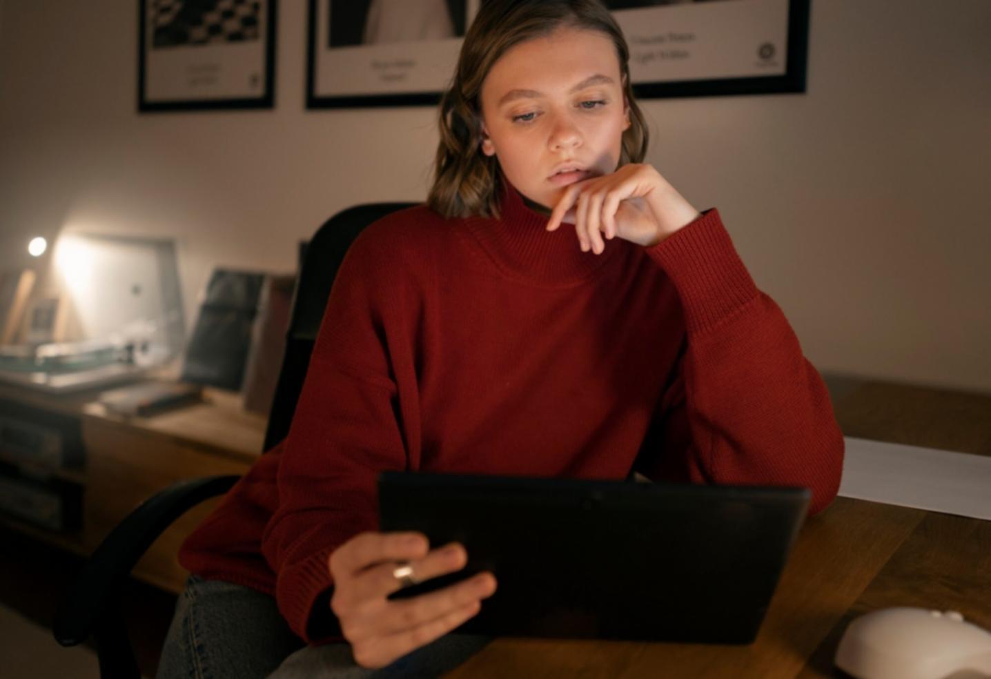 Professional workspace showcasing successful startup implementation